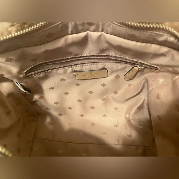 Kate Spade Unique Brown Teddy Shoulder Bag with Removable Strap - Picture 6 of 11